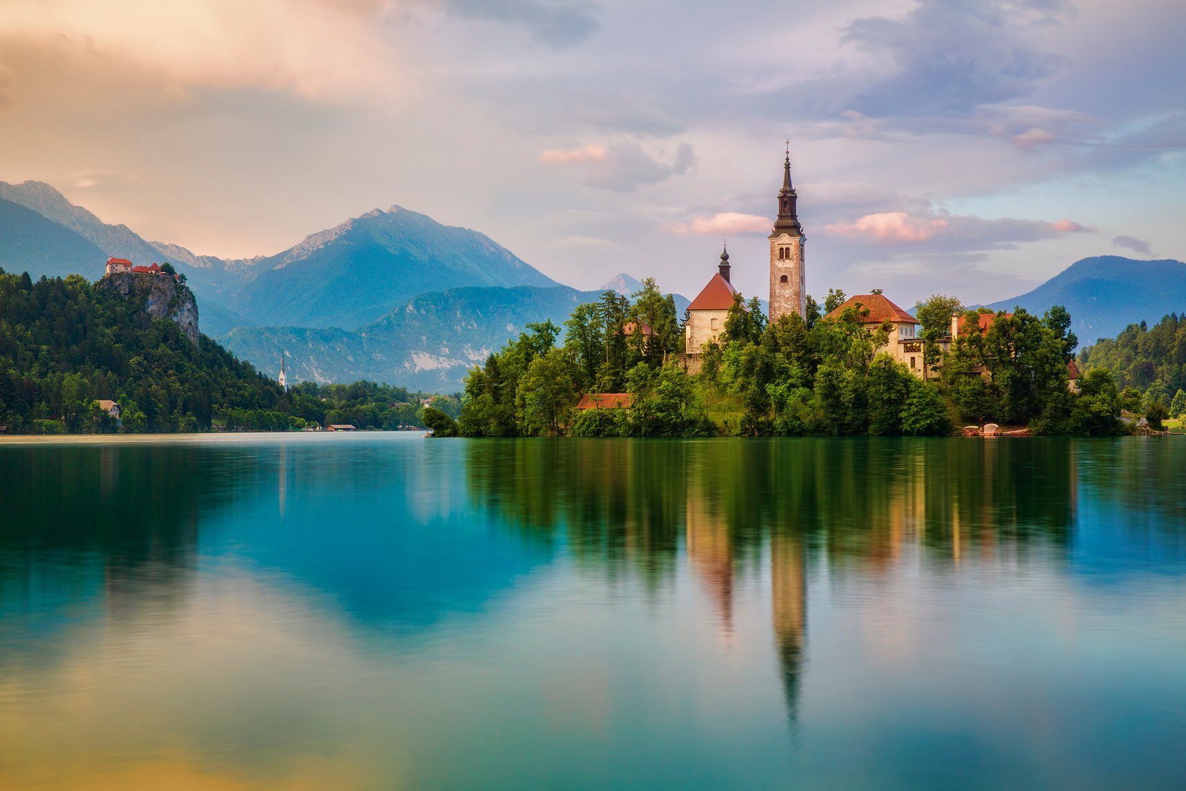 Bled Island in Lake Bled, Slovenia